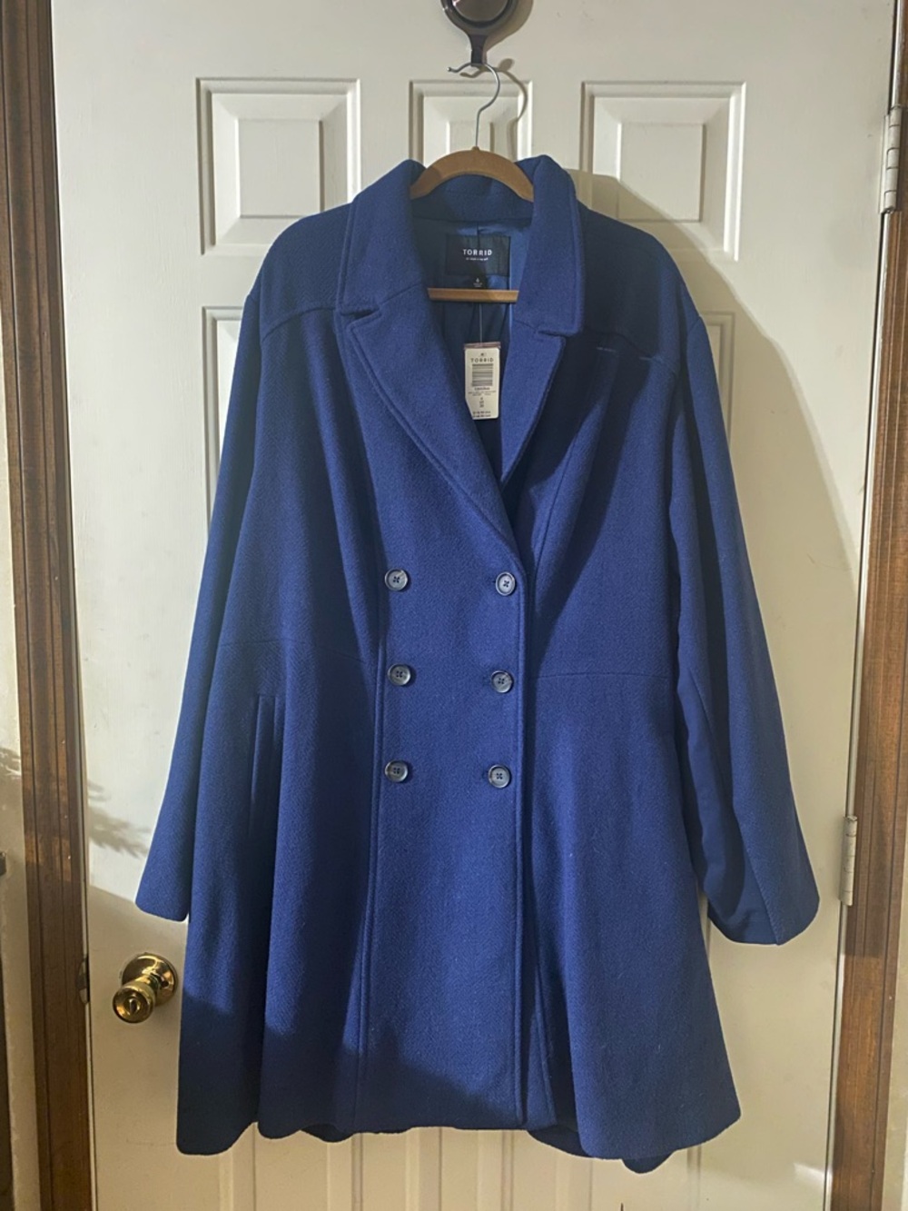 Torrid Blue Wool Blend Peacoat Size 6X 30